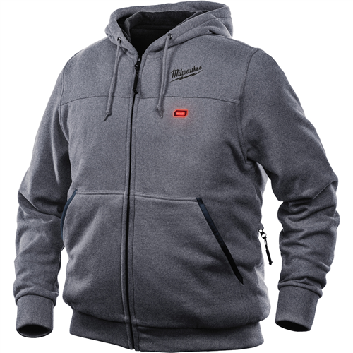 301G-21XL M12 Heated Hoodie Kit, Gray, Size Xl