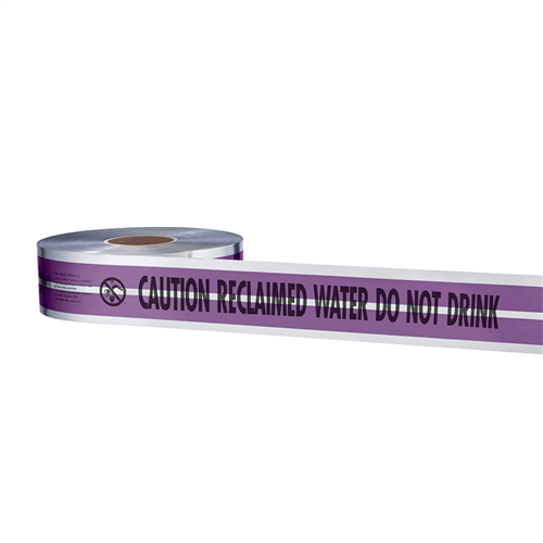 31-100 Milwaukee Tool Magnatec&Reg; Premium Detectable Tape-Reclaimed Water Line
