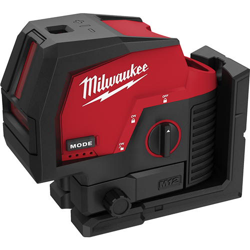 3622-20 Milwaukee Tool M12 Green Cross W/ Points Laser Bt