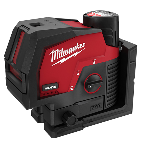 3622-21 Milwaukee Tool M12 Green Cross W/ Points Laser Kit