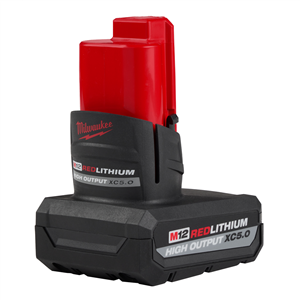 48-11-2450 Milwaukee Tool M12 Redlithium High Output Xc5.0 Battery