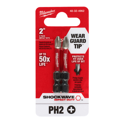 SHOCKWAVE Impact Duty&trade; 2" PH2 Bit 2PK