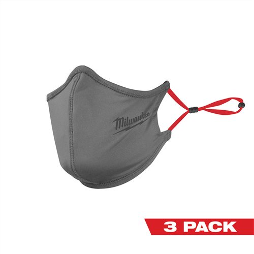 48-73-4231 Milwaukee Tool 3Pk 2-Layer Gray Face Mask