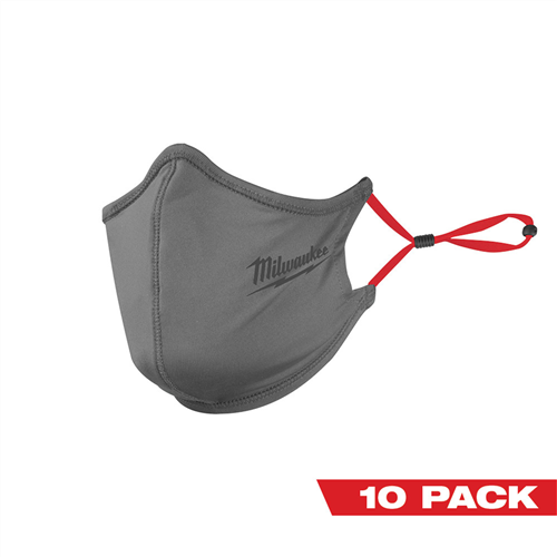 48-73-4232 Milwaukee Tool 10Pk Gray 2-Layer Face Mask