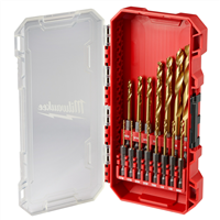 SHOCKWAVE Impact Duty&trade; RED HELIX&trade; Titanium Drill Bit Set - 15PC