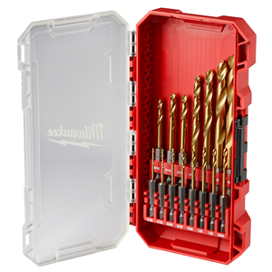 SHOCKWAVE Impact Duty&trade; RED HELIX&trade; Titanium Drill Bit Set - 15PC