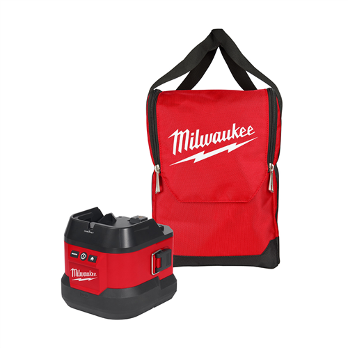 49-16-2123B Milwaukee Tool M18 Utility Remote Control Search Light Portable Base W/ Carry Bag