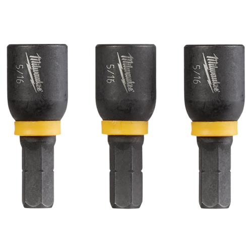 49-66-4513 Milwaukee Tool Shockwave 5/16" Insert Nutdriver (3 Pk)