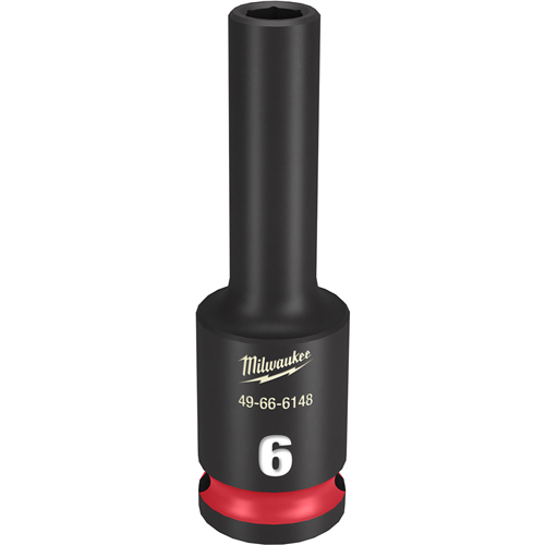 49-66-6148 Milwaukee Tool Shockwave Impact Duty 3/8"Drive 6Mm Deep 6 Point Socket