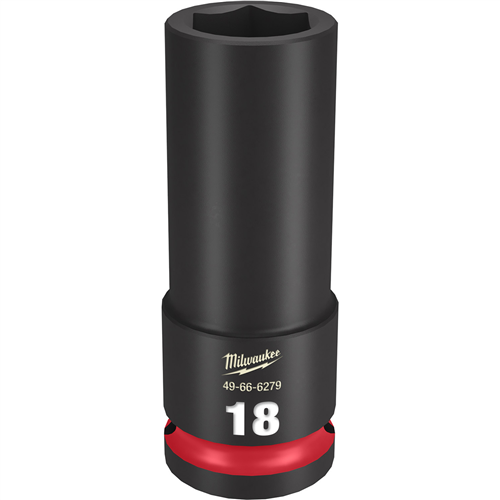 49-66-6279 Milwaukee Tool Shockwave Impact Duty 1/2"Drive 18Mm Deep 6 Point Socket