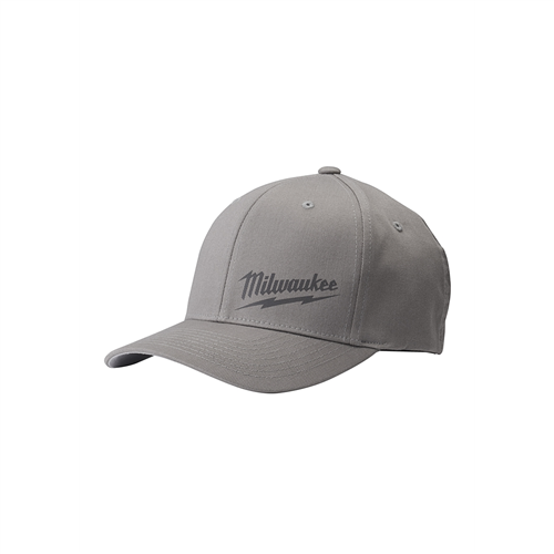 504G-LXL Milwaukee Tool Ff Fitted Hat - Gray L/Xl