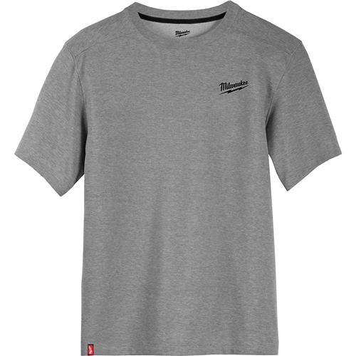 603G-3X Milwaukee Tool Hybrid Work Tee- Ss Gray 3X