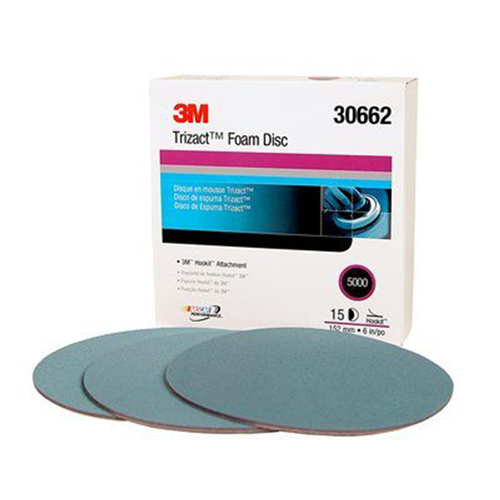 30662 3M Trizact Hookit Foam Disc 6" P5000 (15/Pack)