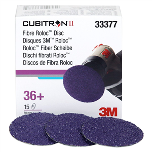 33377 3M Cubitron Ii Fibre Roloc Disc 2" 36+ 15/Bx, 6Bx/Cs