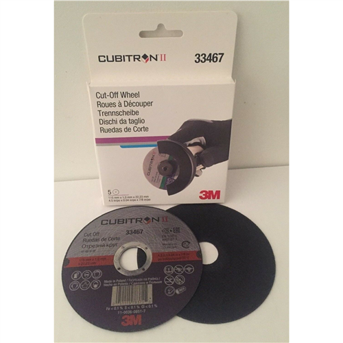33467 3M Cubitron Cut-Off Wheel 4.5 In. 5Pk