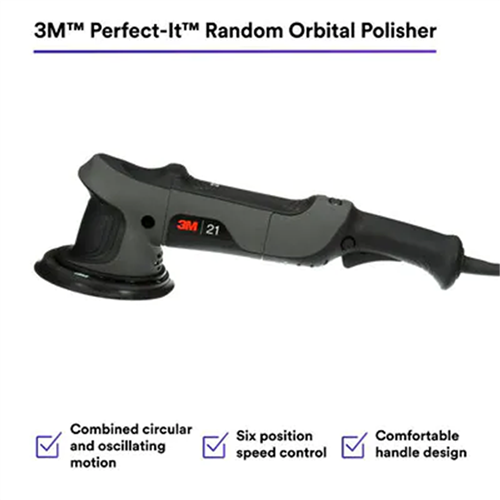 3M&trade; Perfect-It&trade; Random Orbital Polisher 34101, 21 mm, 120V, 60 Hz, Plug A