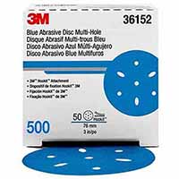 36152 3M Hookit Blue Abrasive Disc Multihole 36152 (4Pk)
