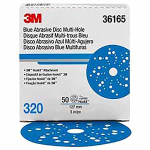 36165 3M Hookit Blue Abrasive Disc Multihole 36165 (4Pk)