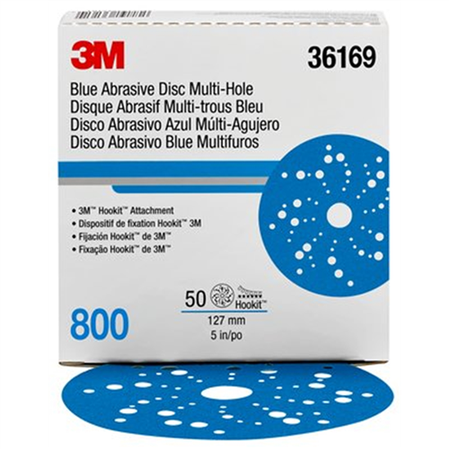 36169 3M 3M Hookit Blue Abrasive Disc Multihole 36169 (4Pk)