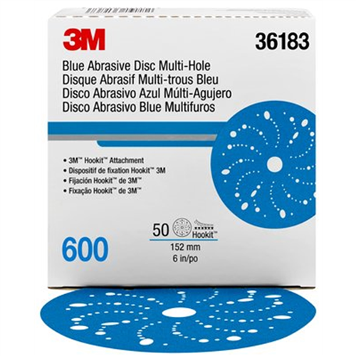 36183 3M 3M Hookit Blue Abrasive Disc Multihole 36183 (4Pk)