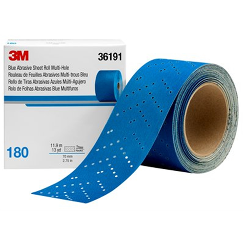36191 3M 3M Hookit Blue Abrasive Sheet Roll Multihole (4Pk)