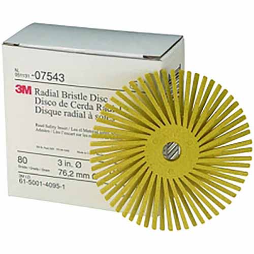 7543 3M Discs Radial Bristle 3" 80 Grade