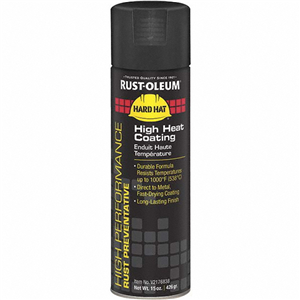 240804 Black, 15 Oz Net Fill, Flat, High-Heat Spray Paint