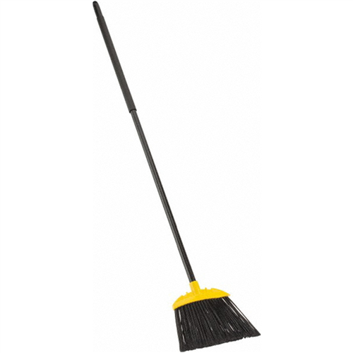 502104 10" Wide, Black Polypropylene Bristles, Metal Handle, Angled Broom