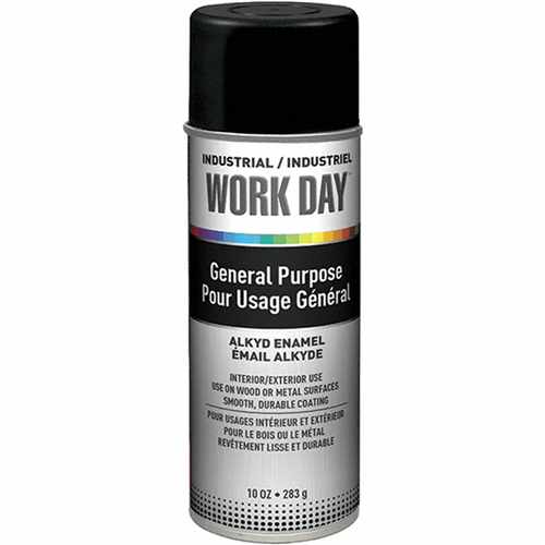 7281009 Black, Flat, Enamel Spray Paint