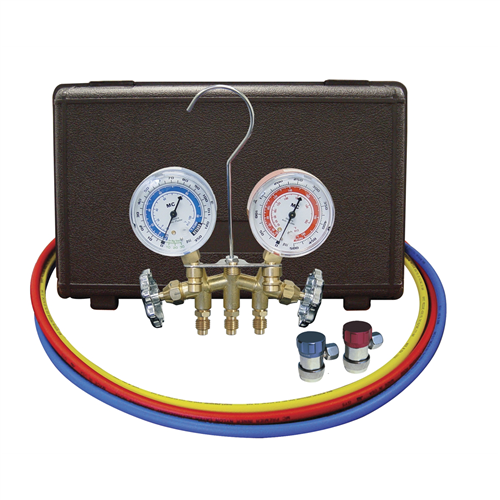 84661 Mastercool R134A Brass Manifold 60" Hoses