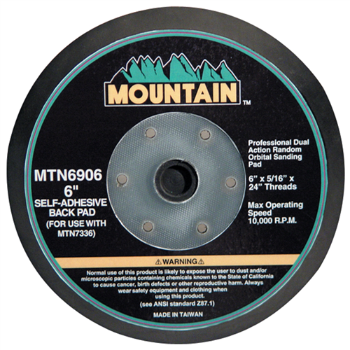 MTN6906 Mountain 6" Psa Pad 6 Mounting Holes