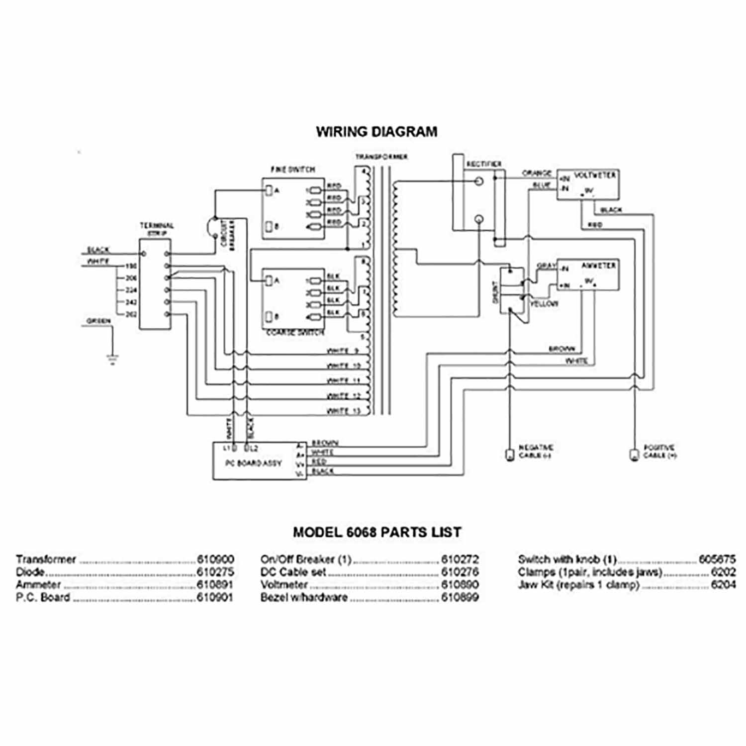 Associated Model 6068 Parts List,Wiring Diagram 4020 24 volt wiring diagram 