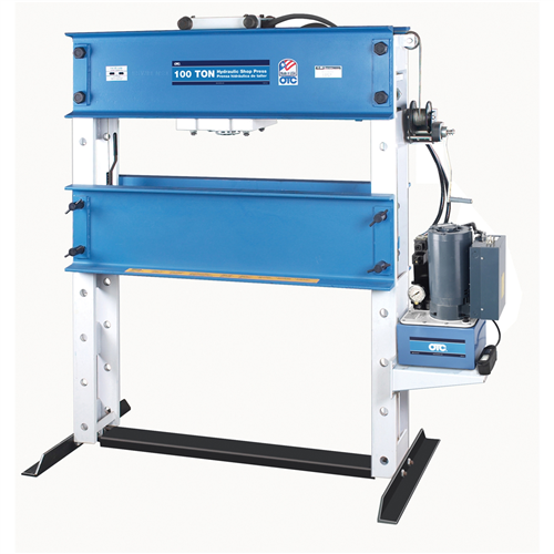 1858-1P Otc 100-Ton Capacity Heavy-Duty Shop Press With Double-Acting Ram, And Hydaulic Pump