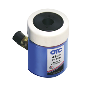 4139 Otc 30-Ton Spring-Return Hollow Center Hydraulic Ram