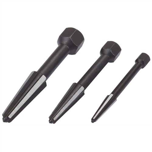 6982DEX Otc 3 Pc Double Edge Screw Extractors