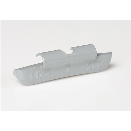 10871 0.25 Oz T Style Plasteel Clip-On Weight