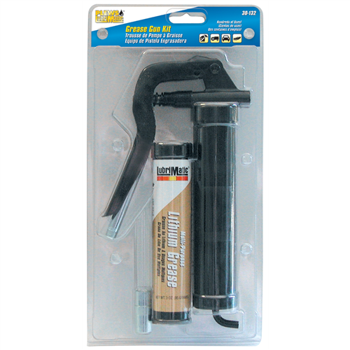 LUBR30132 Plews Edelmann Grease Gun Kit Pistol W- 3-1/2In. Ext & 3Oz Cart