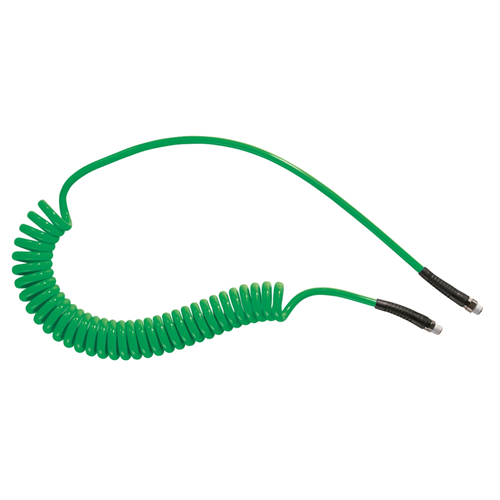 PUS 266V Prevost Green Polyurethane Spiral Hose Assembly, 5/16" Id