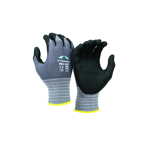 Pyramex Safety- Glove Nitrile 18G A3 Dots Thumb Saddle XL  , Sold 12/PKG