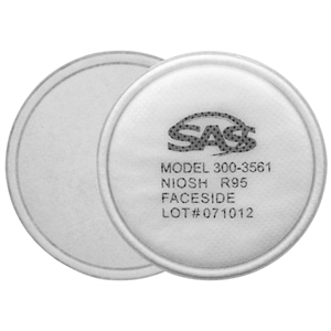 300-1070 Sas Safety R95 Breathemate Particulate Filters (Box Of 12)