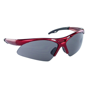 540-0001 Sas Safety Diamondback Safe Glasses W/ Red Frame And Shade Lens