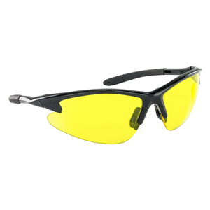 540-0605 Sas Safety Db2 Safe Glasses W/ Black Frame And Yellow Lens In Polybag