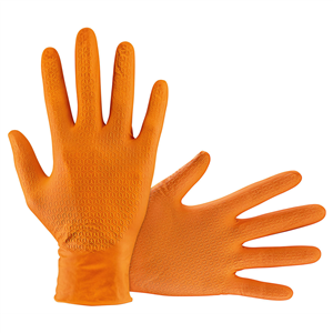 GLOVES NITRILE 7 MIL POWDER FREE 2XL ORNG