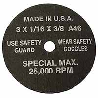 94860 Sg Tool Aid 5Pk Cutoff Wheel 3" X 1/16 X 3/8 5Pk