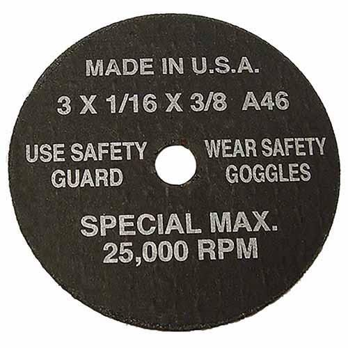 94860 Sg Tool Aid 5Pk Cutoff Wheel 3" X 1/16 X 3/8 5Pk