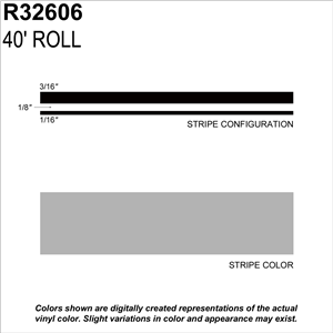 R32606 Sharpline Converting Inc Ms, 3/8" X 40' Silver Metallic