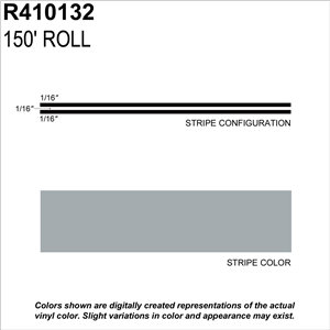 R410132 Sharpline Converting Inc Ms, 3/16" X 150'; Pewter Metallic