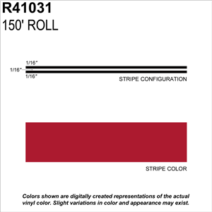 R41031 Sharpline Converting Inc Ms, 3/16" X 150'; Fire Red