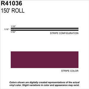 R41036 Sharpline Converting Inc Ms, 3/16" X 150'; Burgundy