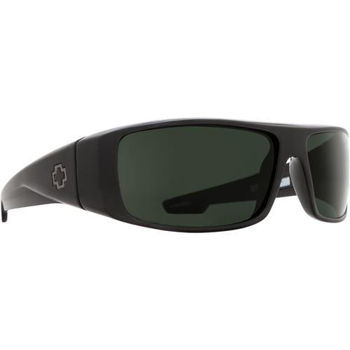 670939038863 Spy Optic Inc Logan Sunglasses, Black Frame And Happy